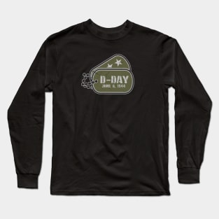 D-DAY, June 6, 1944 Dog Tag Long Sleeve T-Shirt